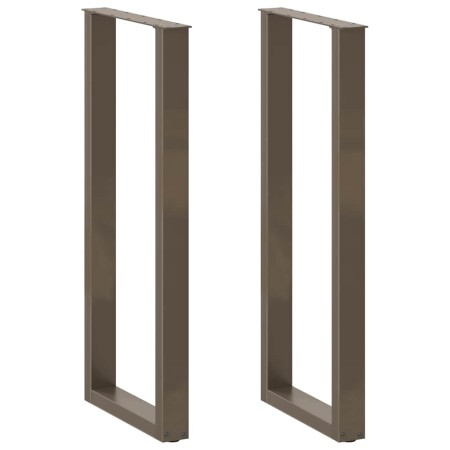 Patas de mesa centro forma U 2uds acero natural 50x(110-111) cm de , Patas para mesas - Ref: Foro24-4013247, Precio: 104,65 €...