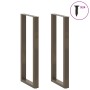 Patas de mesa centro forma U 2uds acero natural 50x(110-111) cm de , Patas para mesas - Ref: Foro24-4013247, Precio: 104,65 €...