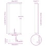 Patas de mesa centro forma U 2uds acero natural 50x(110-111) cm de , Patas para mesas - Ref: Foro24-4013247, Precio: 104,65 €...