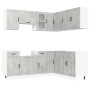 Mueble cocina Kalmar gris hormigón 11 pzas madera contrachapada de , Armarios de cocina - Ref: Foro24-3314945, Precio: 680,90...