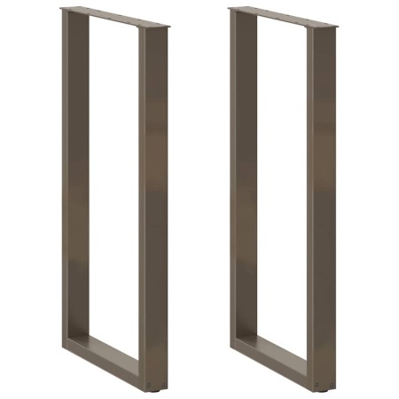 Patas de mesa centro forma U 2uds acero natural 60x(110-111) cm de , Patas para mesas - Ref: Foro24-4013251, Precio: 102,52 €...