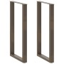 Patas de mesa centro forma U 2uds acero natural 60x(110-111) cm de , Patas para mesas - Ref: Foro24-4013251, Precio: 102,52 €...