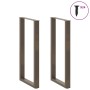 Patas de mesa centro forma U 2uds acero natural 60x(110-111) cm de , Patas para mesas - Ref: Foro24-4013251, Precio: 102,52 €...