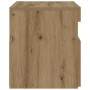 Mesilla de noche con luces LED roble artesanal 60x35x40 cm de , Mesitas de noche - Ref: Foro24-3329176, Precio: 52,49 €, Desc...