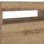 Mesilla de noche con luces LED roble artesanal 60x35x40 cm de , Mesitas de noche - Ref: Foro24-3329176, Precio: 52,49 €, Desc...