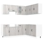 Mueble cocina Kalmar sonoma gris 11 pzas madera contrachapada de , Armarios de cocina - Ref: Foro24-3314947, Precio: 693,40 €...