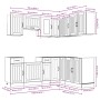 Mueble cocina Kalmar sonoma gris 11 pzas madera contrachapada de , Armarios de cocina - Ref: Foro24-3314947, Precio: 693,40 €...