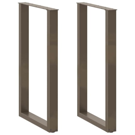 Patas de mesa centro forma U 2uds acero natural 60x(100-101) cm de , Patas para mesas - Ref: Foro24-4013239, Precio: 106,64 €...
