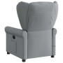 Sillón reclinable de masaje de tela gris claro de , Sillones - Ref: Foro24-4015666, Precio: 213,53 €, Descuento: %