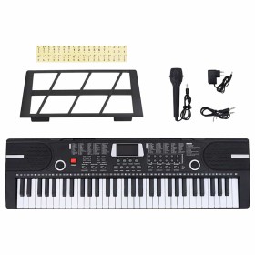 Teclado eléctrico de piano de 61 teclas con atril para niños de , Pianos - Ref: Foro24-4103507, Precio: 79,33 €, Descuento: %