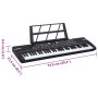 Teclado eléctrico de piano de 61 teclas con atril para niños de , Pianos - Ref: Foro24-4103507, Precio: 79,33 €, Descuento: %