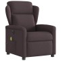 Sillón reclinable de masaje eléctrico tela marrón oscuro de , Sillones - Ref: Foro24-3303129, Precio: 249,07 €, Descuento: %
