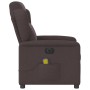 Sillón reclinable de masaje eléctrico tela marrón oscuro de , Sillones - Ref: Foro24-3303129, Precio: 249,07 €, Descuento: %
