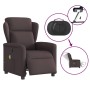 Sillón reclinable de masaje eléctrico tela marrón oscuro de , Sillones - Ref: Foro24-3303129, Precio: 249,07 €, Descuento: %