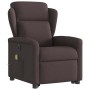 Sillón masaje eléctrico reclinable elevable tela marrón oscuro de , Sillones - Ref: Foro24-3303169, Precio: 315,94 €, Descuen...