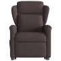 Sillón masaje eléctrico reclinable elevable tela marrón oscuro de , Sillones - Ref: Foro24-3303169, Precio: 315,94 €, Descuen...