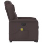 Sillón masaje eléctrico reclinable elevable tela marrón oscuro de , Sillones - Ref: Foro24-3303169, Precio: 315,94 €, Descuen...