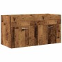 Juego de muebles de baño 3 piezas madera ingeniería envejecida de , Muebles de baño - Ref: Foro24-3328587, Precio: 273,75 €, ...