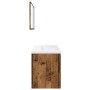 Juego de muebles de baño 3 piezas madera ingeniería envejecida de , Muebles de baño - Ref: Foro24-3328587, Precio: 273,75 €, ...