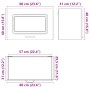 Armario de pared para cocina Kalmar madera de ingeniería negra de , Armarios de cocina - Ref: Foro24-853598, Precio: 63,27 €,...