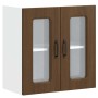 Armario pared cocina puerta de cristal Kalmar roble marrón de , Armarios de cocina - Ref: Foro24-853674, Precio: 69,24 €, Des...