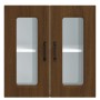 Armario pared cocina puerta de cristal Kalmar roble marrón de , Armarios de cocina - Ref: Foro24-853674, Precio: 69,24 €, Des...