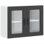 Armario pared cocina puerta de cristal Kalmar negra de , Armarios de cocina - Ref: Foro24-853608, Precio: 97,08 €, Descuento: %
