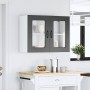 Armario pared cocina puerta de cristal Kalmar negra de , Armarios de cocina - Ref: Foro24-853608, Precio: 97,08 €, Descuento: %