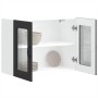 Armario pared cocina puerta de cristal Kalmar negra de , Armarios de cocina - Ref: Foro24-853608, Precio: 97,08 €, Descuento: %