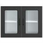Armario pared cocina puerta de cristal Kalmar negra de , Armarios de cocina - Ref: Foro24-853608, Precio: 97,08 €, Descuento: %
