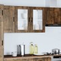 Armario de pared para cocina puerta cristal Porto roble ahumado de , Armarios de cocina - Ref: Foro24-854092, Precio: 87,00 €...