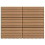Baldosas de porche 6 uds WPC marrón 60x30 cm 1,08 m² de vidaXL, Suelos y moquetas - Ref: Foro24-149028, Precio: 76,70 €, Desc...
