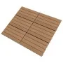 Baldosas de porche 6 uds WPC marrón 60x30 cm 1,08 m² de vidaXL, Suelos y moquetas - Ref: Foro24-149028, Precio: 76,70 €, Desc...