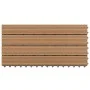 Baldosas de porche 6 uds WPC marrón 60x30 cm 1,08 m² de vidaXL, Suelos y moquetas - Ref: Foro24-149028, Precio: 76,70 €, Desc...