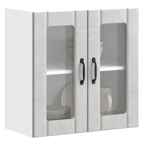 Armario pared cocina puerta de cristal Lucca gris hormigón de , Armarios de cocina - Ref: Foro24-853911, Precio: 68,76 €, Des...