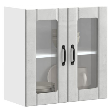 Armario pared cocina puerta de cristal Lucca gris hormigón de , Armarios de cocina - Ref: Foro24-853911, Precio: 68,76 €, Des...