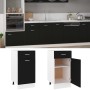 Armario bajo cajón cocina madera ingeniería negro 40x46x81,5cm de vidaXL, Armarios de cocina - Ref: Foro24-801213, Precio: 68...