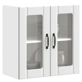 Armario pared cocina puerta de cristal Lucca blanca de , Armarios de cocina - Ref: Foro24-853907, Precio: 68,61 €, Descuento: %