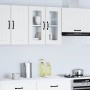 Armario pared cocina puerta de cristal Lucca blanca de , Armarios de cocina - Ref: Foro24-853907, Precio: 68,61 €, Descuento: %