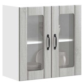 Armario pared cocina puerta de cristal Lucca sonoma gris de , Armarios de cocina - Ref: Foro24-853913, Precio: 68,61 €, Descu...