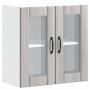 Armario pared cocina puerta de cristal Lucca sonoma gris de , Armarios de cocina - Ref: Foro24-853913, Precio: 68,61 €, Descu...
