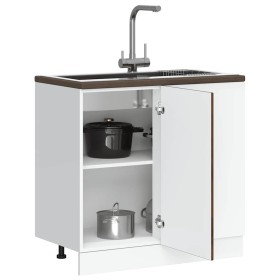 Mueble bajo de cocina Kalmar de madera ingeniería roble ahumado de , Armarios de cocina - Ref: Foro24-854323, Precio: 101,59 ...