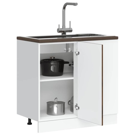 Mueble bajo de cocina Kalmar de madera ingeniería roble ahumado de , Armarios de cocina - Ref: Foro24-854323, Precio: 101,59 ...
