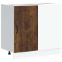 Mueble bajo de cocina Kalmar de madera ingeniería roble ahumado de , Armarios de cocina - Ref: Foro24-854323, Precio: 101,59 ...