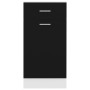 Armario bajo cajón cocina madera ingeniería negro 40x46x81,5cm de vidaXL, Armarios de cocina - Ref: Foro24-801213, Precio: 68...
