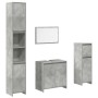Juego muebles de baño 4 pzas madera contrachapada gris hormigón de , Muebles de baño - Ref: Foro24-3324849, Precio: 159,36 €,...