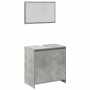 Juego muebles de baño 4 pzas madera contrachapada gris hormigón de , Muebles de baño - Ref: Foro24-3324849, Precio: 159,36 €,...