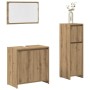 Juego de muebles baño 3 piezas madera ingeniería roble artisan de , Muebles de baño - Ref: Foro24-3328564, Precio: 117,98 €, ...