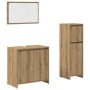 Juego de muebles baño 3 piezas madera ingeniería roble artisan de , Muebles de baño - Ref: Foro24-3328564, Precio: 117,98 €, ...