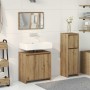 Juego de muebles baño 3 piezas madera ingeniería roble artisan de , Muebles de baño - Ref: Foro24-3328564, Precio: 117,98 €, ...